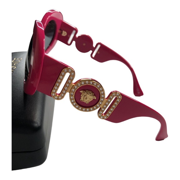 Versace Authentic Women’s Fuchsia Pink Sunglasses with Grey Lenses. Brand New! - Picture 6 of 10